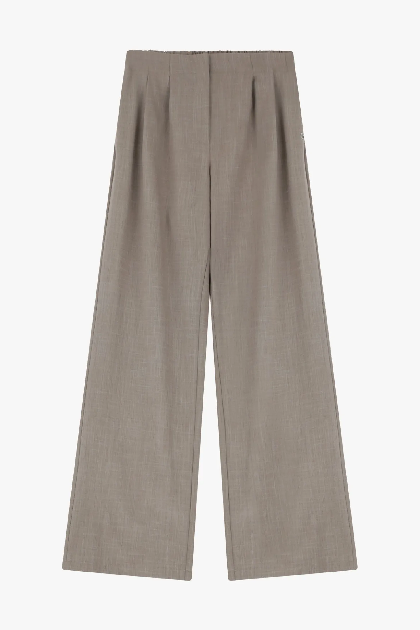 Pantaloni a gamba ampia con vita alta