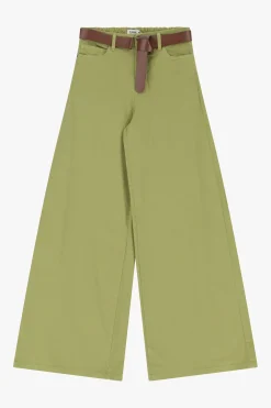 Pantaloni a gamba larga con cintura