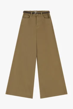 Pantaloni a gamba larga con cintura