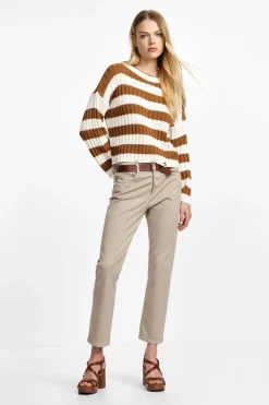 Pantaloni a sigaretta con cintura
