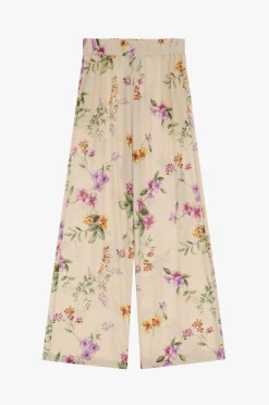 Pantaloni ampi con stampa floreale