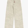 Pantaloni ampi con stampa floreale