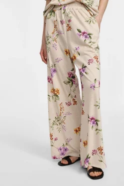 Pantaloni ampi con stampa floreale