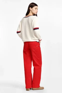Pantaloni ampi con vita media
