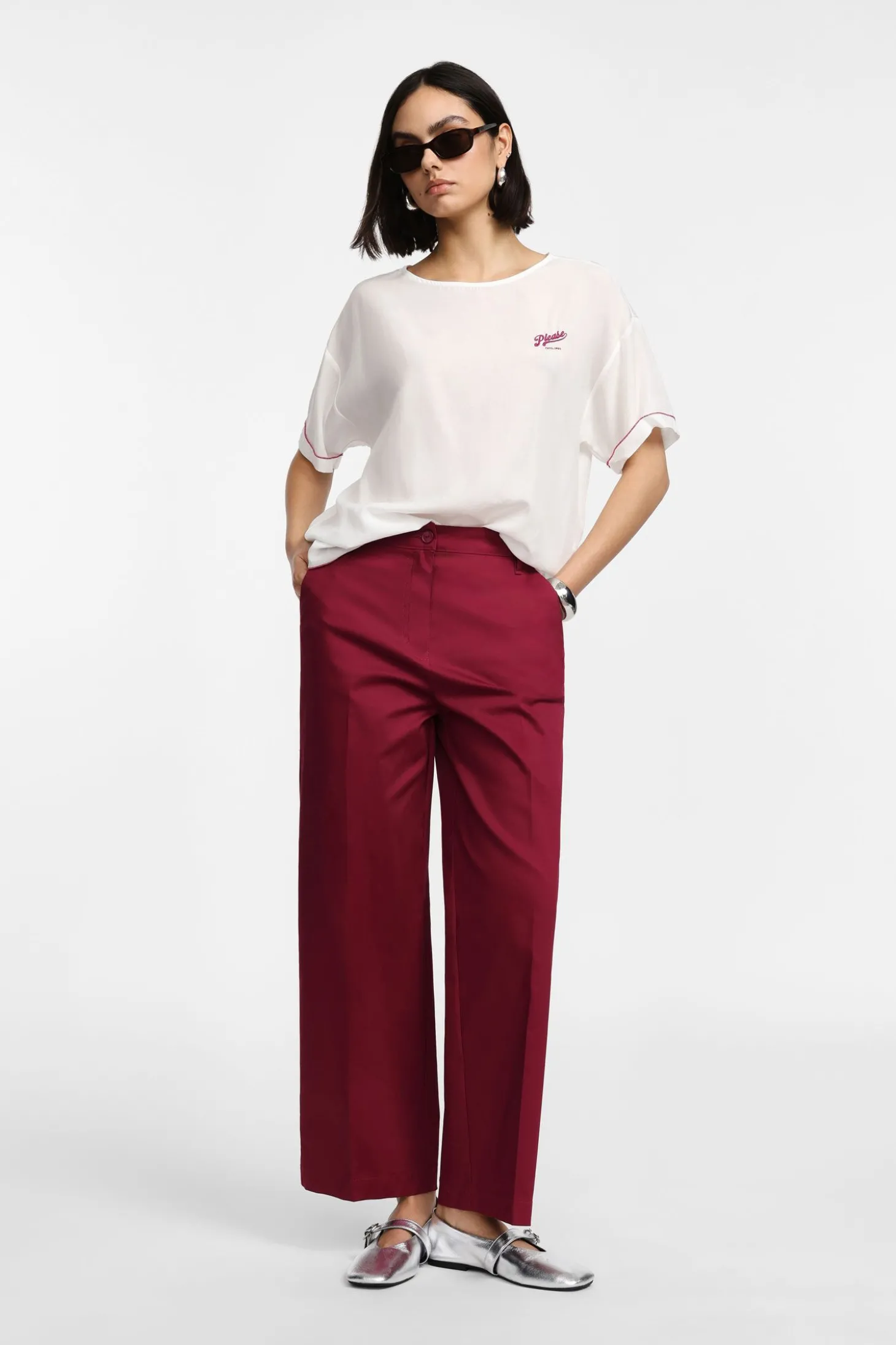 Pantaloni chino a gamba dritta