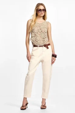 Pantaloni chino con cintura media