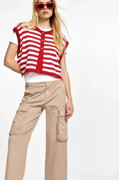 Pantaloni chino con tasche laterali