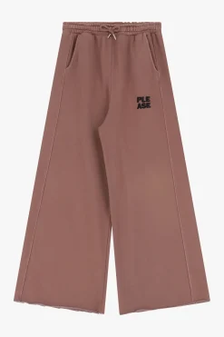 Pantaloni jogging a gamba larga con coulisse