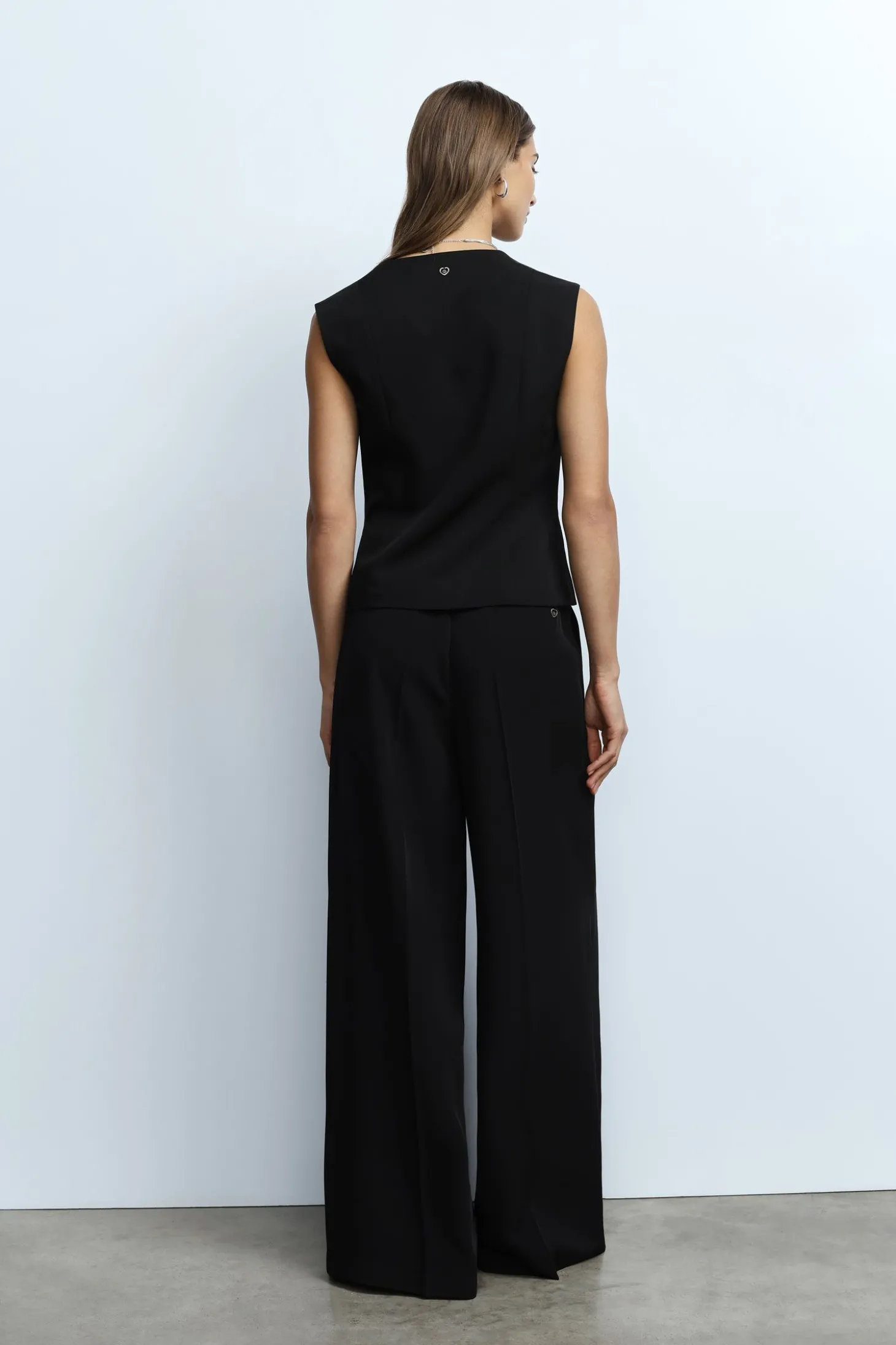 Pantaloni palazzo a vita alta