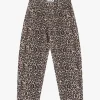 Pantaloni straight con stampa animalier