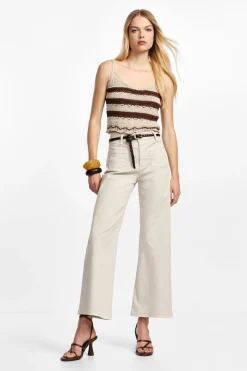 Pantaloni wide leg con tasche