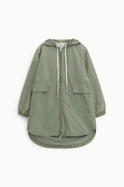 Parka con cappuccio e chiusura zip