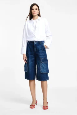 Shorts cargo al ginocchio con tasche