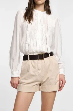 Shorts con cintura e tasche verticali