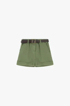 Shorts con cintura e tasche verticali