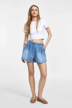 Shorts regular-fit a tinta unita