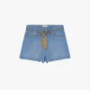 Shorts regulari con laccio e nappine