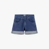 Shorts regulari con risvolto