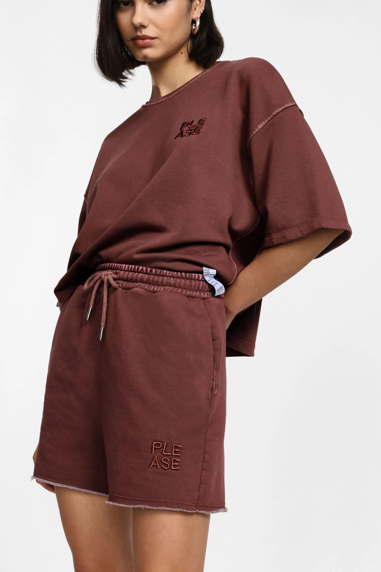 Shorts sportivi con coulisse e logo ricamato