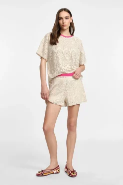 Shorts stampa con girovita elastico