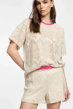 Shorts stampa con girovita elastico