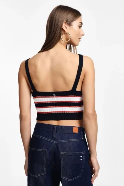 Top in maglia a righe