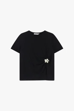 T-shirt con maniche corte e dettaglio