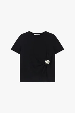 T-shirt con maniche corte e dettaglio