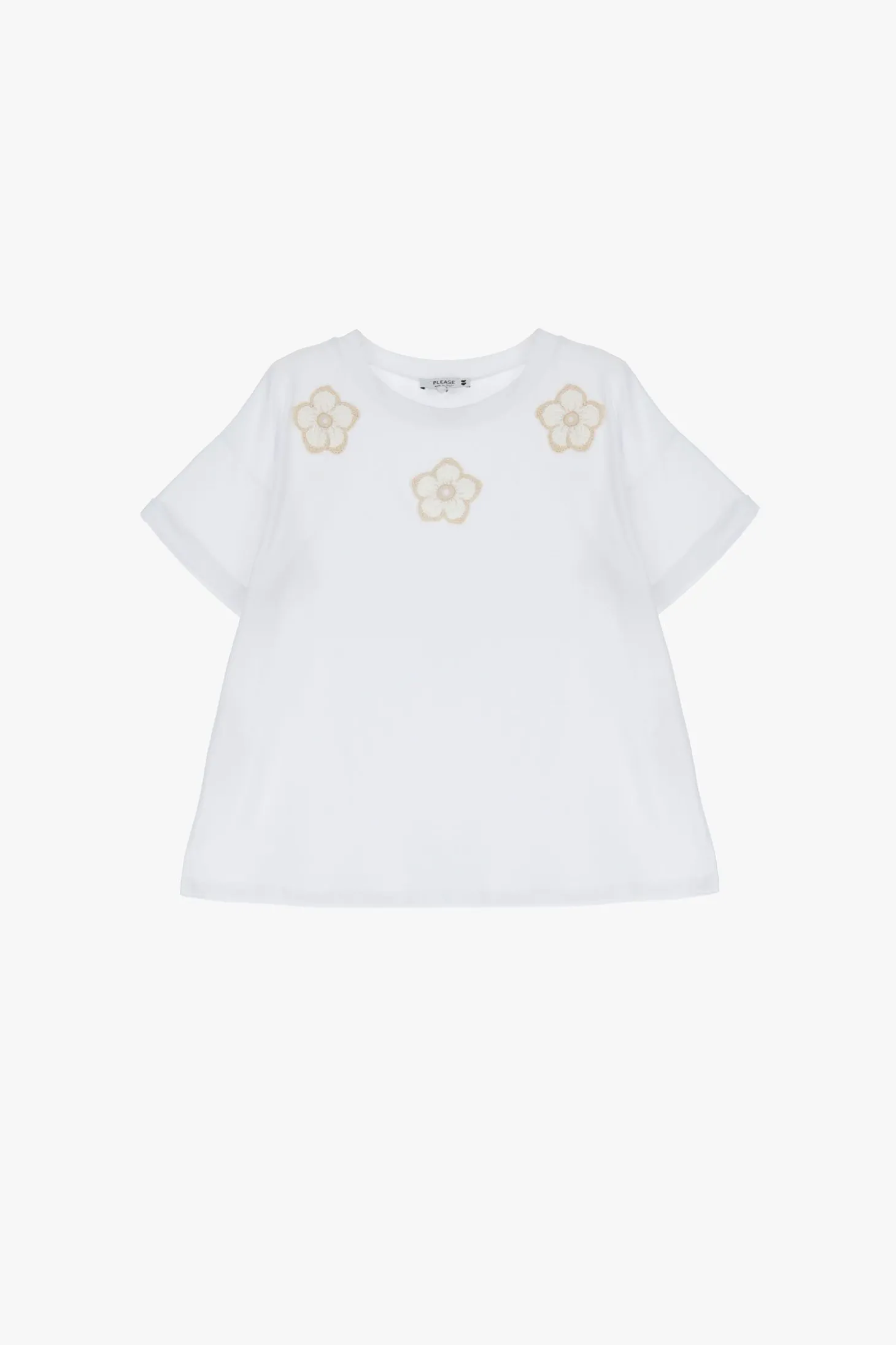T-shirt con motivo floreale