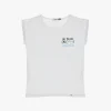 T-shirt con scritta sulla parte anteriore