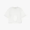 T-shirt corta con coulisse regolabile