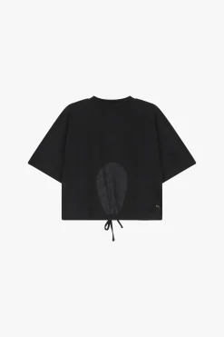 T-shirt corta con coulisse regolabile