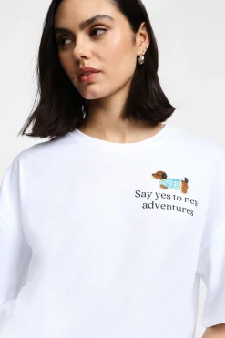 T-shirt maniche corte con stampa