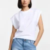 T-shirt senza maniche collo tondo