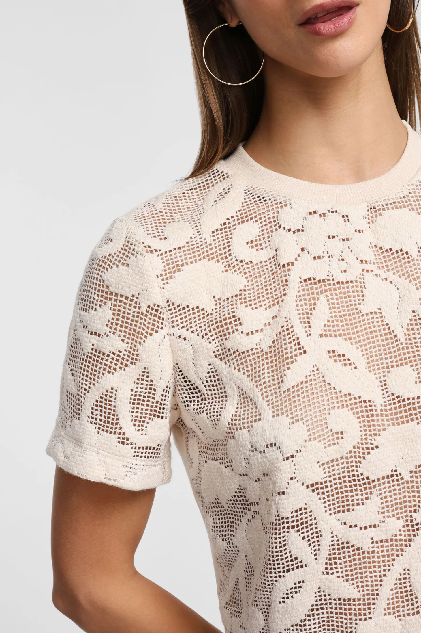 T-shirt stampa floreale manica corta