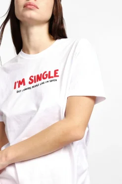 T-shirt stampa girocollo maniche corte