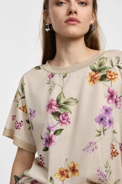 T-shirt stampata a maniche corte