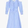 Vestito a righe con spalline e maniche