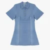 Vestito corto con colletto classico
