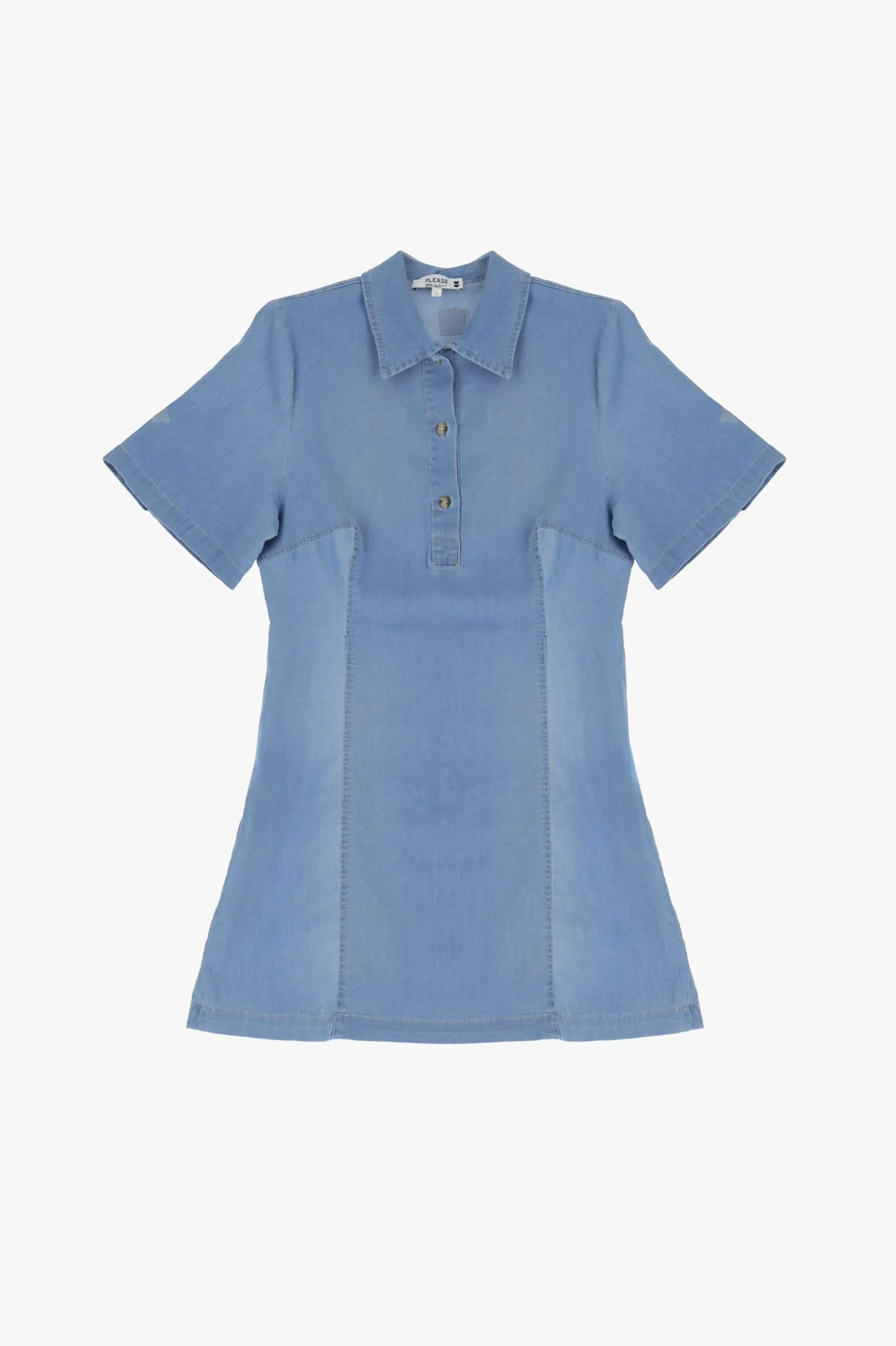 Vestito corto con colletto classico
